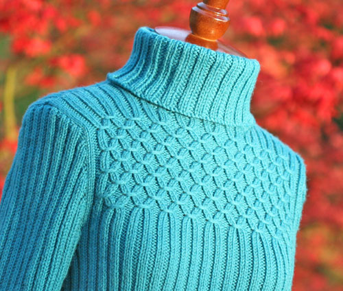 Bernat: Pattern Detail - Alpaca - Top Down Cardigan (knit)