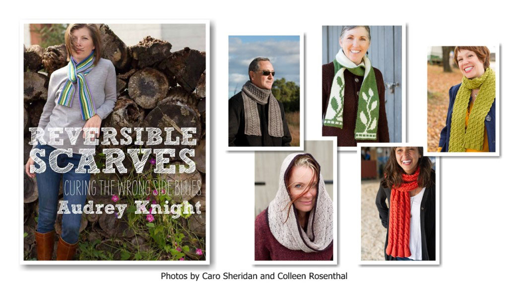 Reversible Scarves, trunk show, Ball & Skein & More, Cambria, kniting scarves