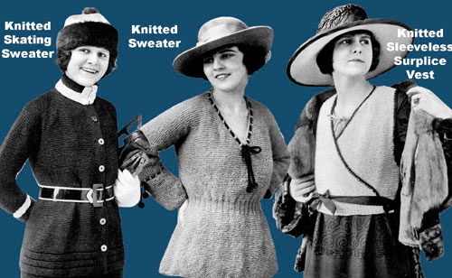 Downton Abbey KAL, period womens patterns, Iva Rose